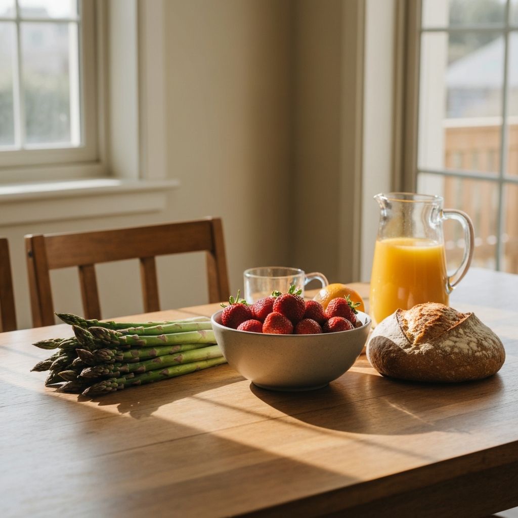 Tavolo con ingredienti freschi